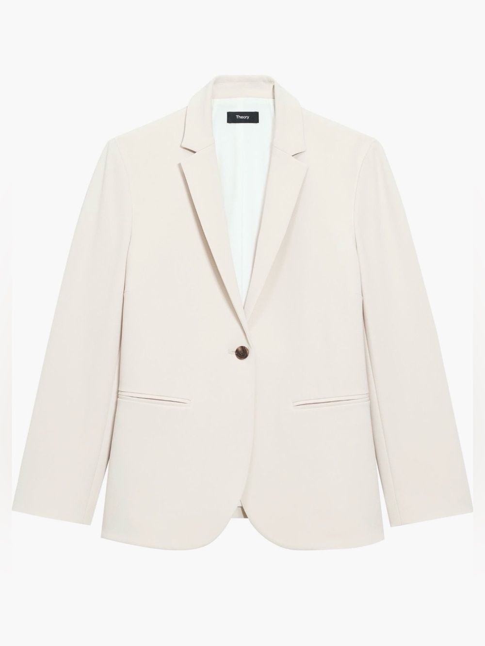 NWT Theory Staple relaxed blazer admiral crepe size 8 TUMI - Picture 4 of 4